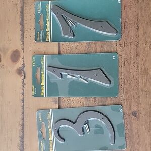 Hillman Black Plastic House Numbers 3, 1, 7